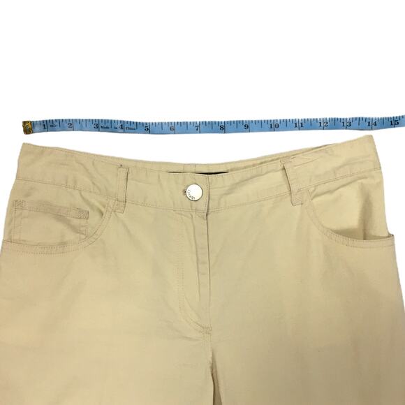 Theory Pants Slim‎ Straight Stretch Cream Beige Women's 2 Career Work Office - Picture 4 of 13